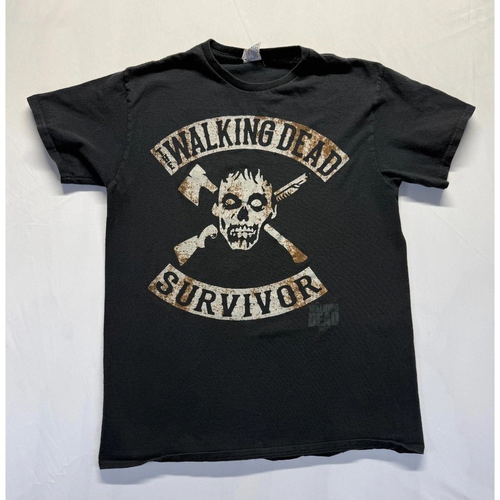 Delta Pro Weight T Shirt Mens Medium Black Graphic‎ The Walking Dead Survivor